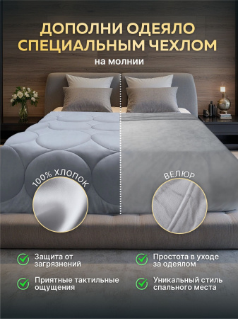 Купить Утяжеленное сенсорное одеяло WELLINAGRAVITY 140х205 мятное 6кг WGS-15 по цене  руб.