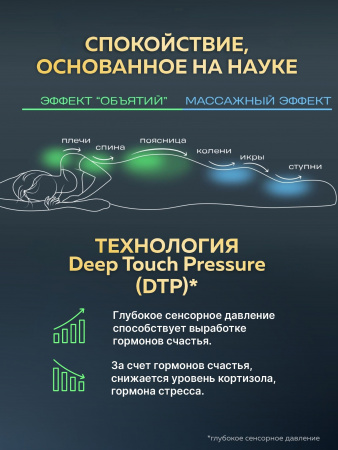 Купить Утяжеленное сенсорное одеяло WELLINAGRAVITY 172х205 серый 8кг WGS-18 по цене  руб.