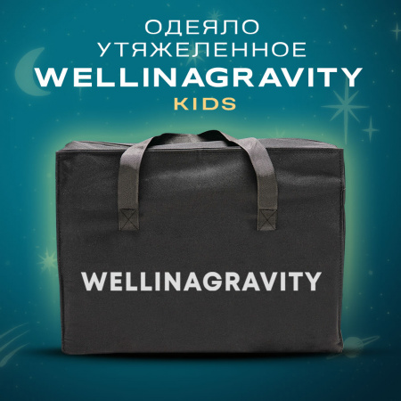 Купить Детское утяжеленное одеяло WELLINAGRAVITY 110х140 темно-серый 4 кг WGS-11 по цене  руб.