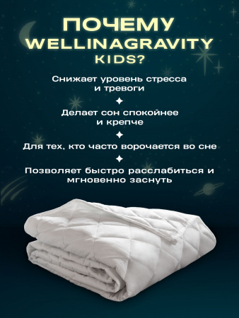 Купить Утяжеленное сенсорное одеяло WELLINAGRAVITY 110х140 белое 2кг WGS-11 по цене  руб.
